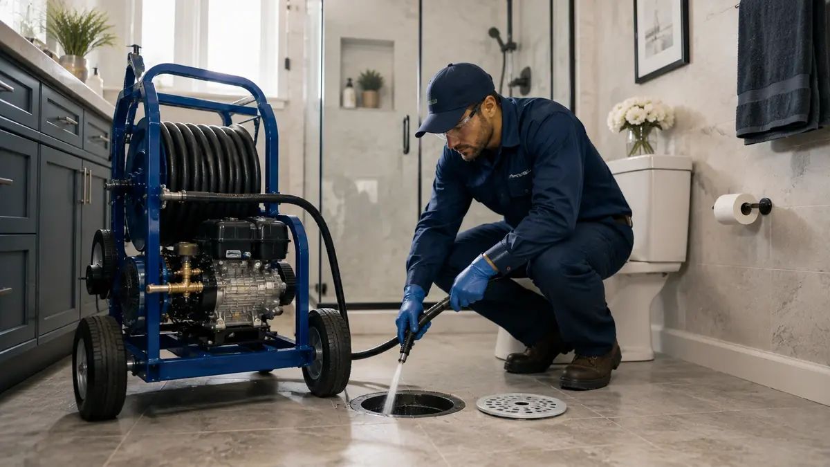 Bathroom Drain Hydro Jetting in Coalinga