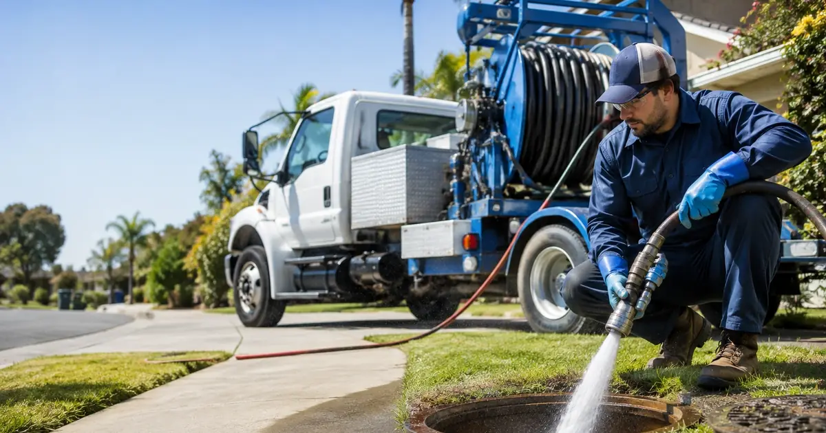Hydro jet sewer cleaning Coalinga