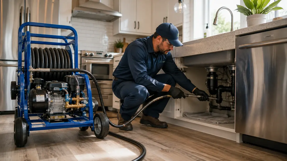 Kitchen Drain Hydro Jetting in Coalinga