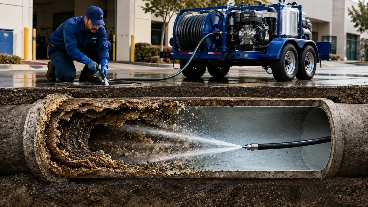 Sewer Pipe Descaling in Coalinga